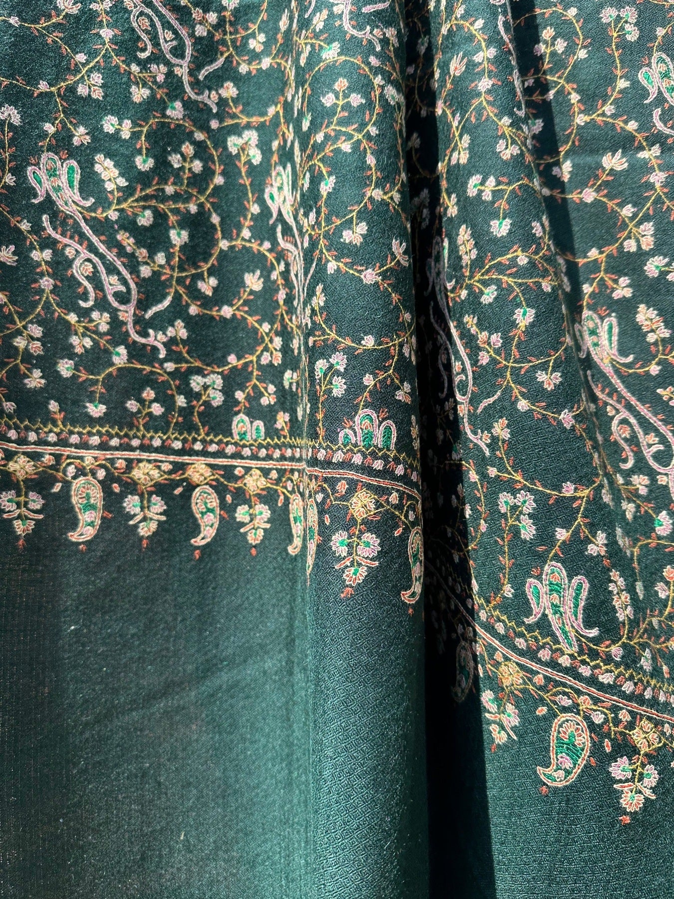 Jade Sozni Pashmina Shawl ArtAsiaHandicrafts