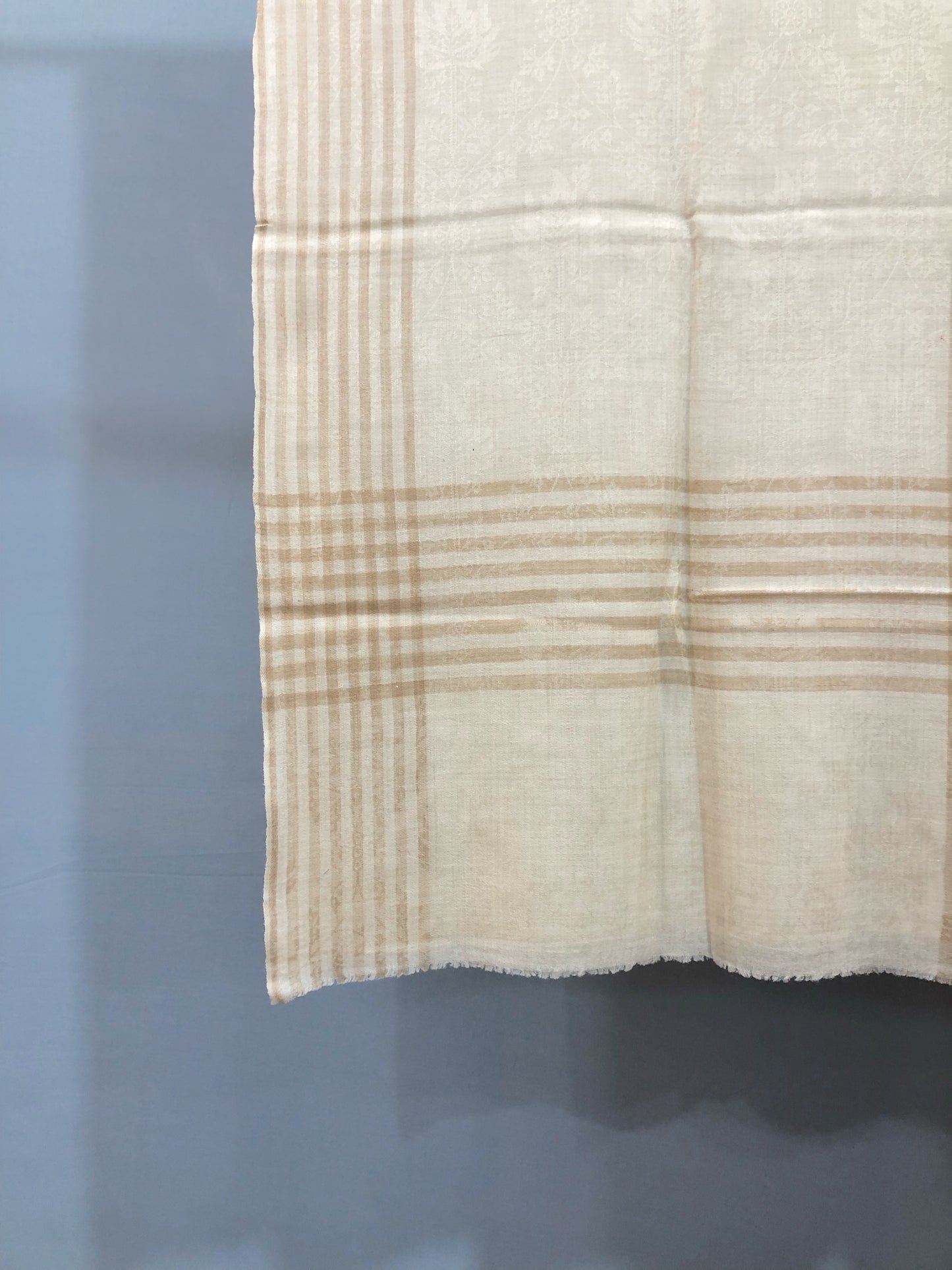 Ivory Solid Pashmina Shawl ArtAsiaHandicrafts