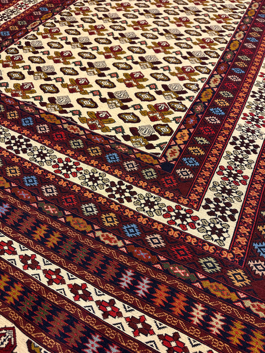 6x4 FT Wool Kilim ArtAsiaHandicrafts