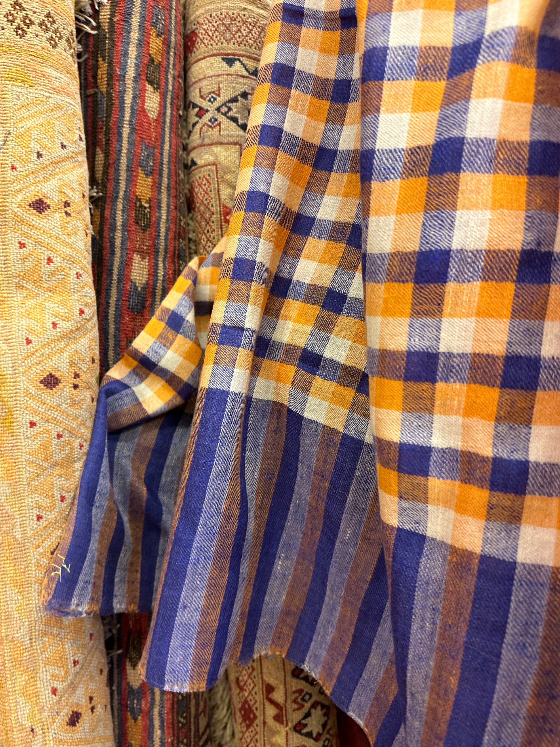 Check Pashmina Shawl ArtAsiaHandicrafts