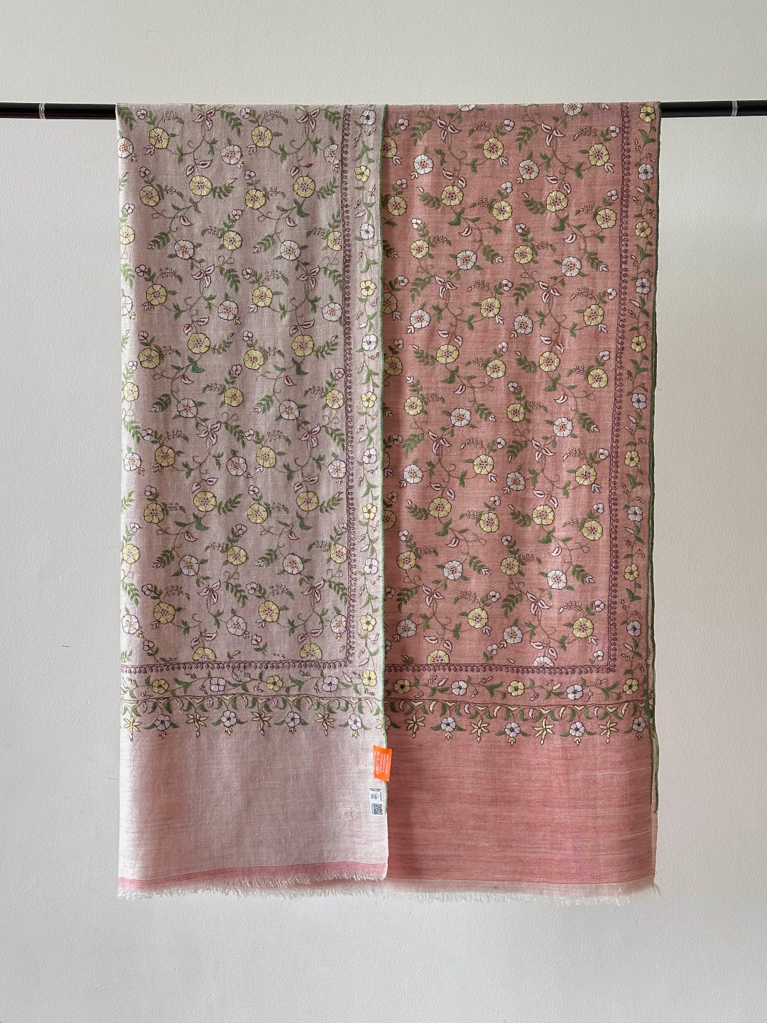 HANDMADE COUTURE STYLE PURE REVERSIBLE PASHMINA