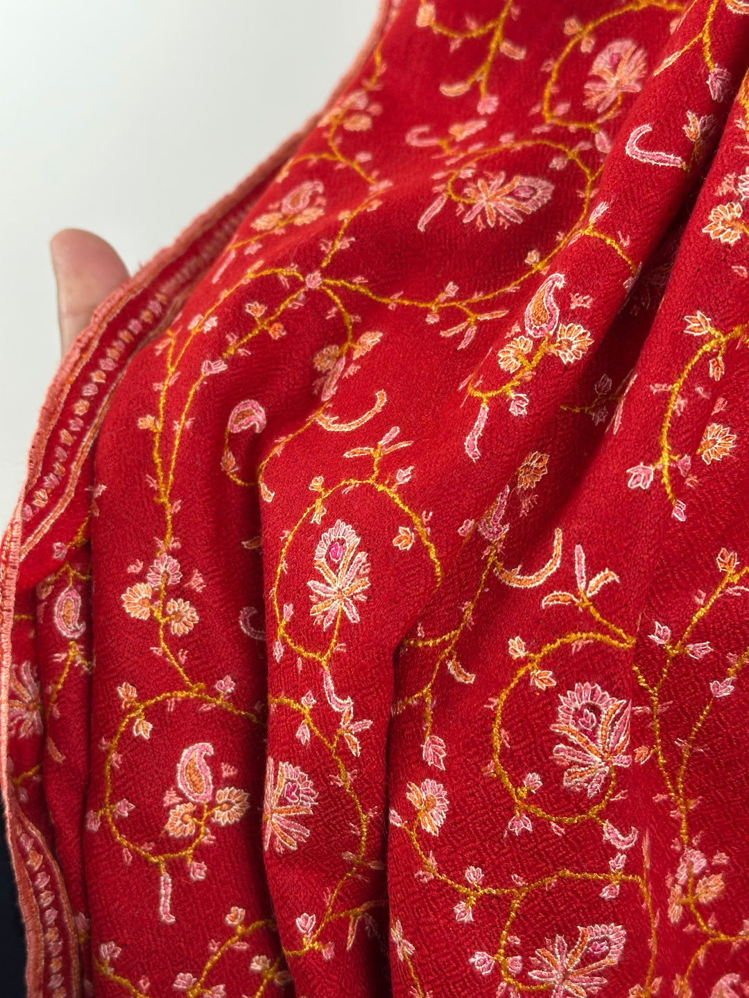 Indian Red Pashmina Scarf