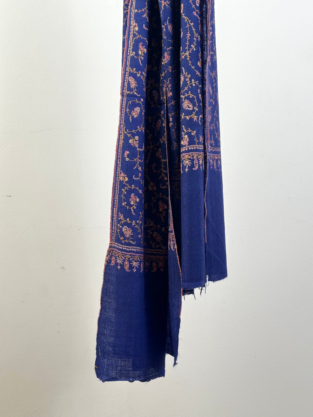 Irani Blue Sozni Pashmina Scarf