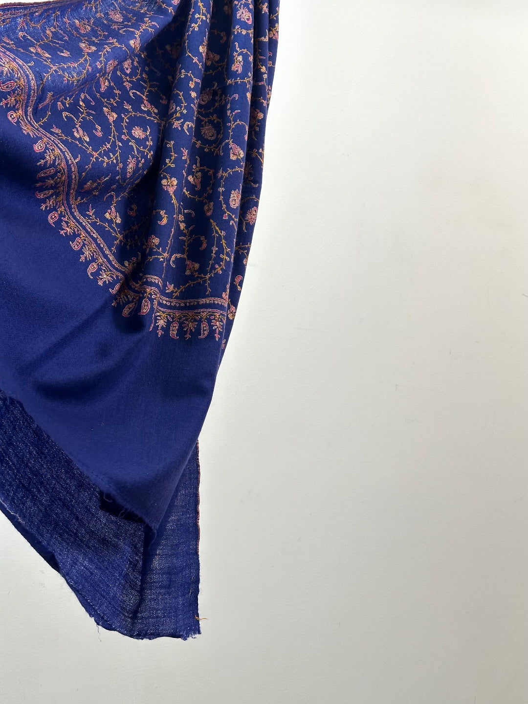 Irani Blue Sozni Pashmina Scarf