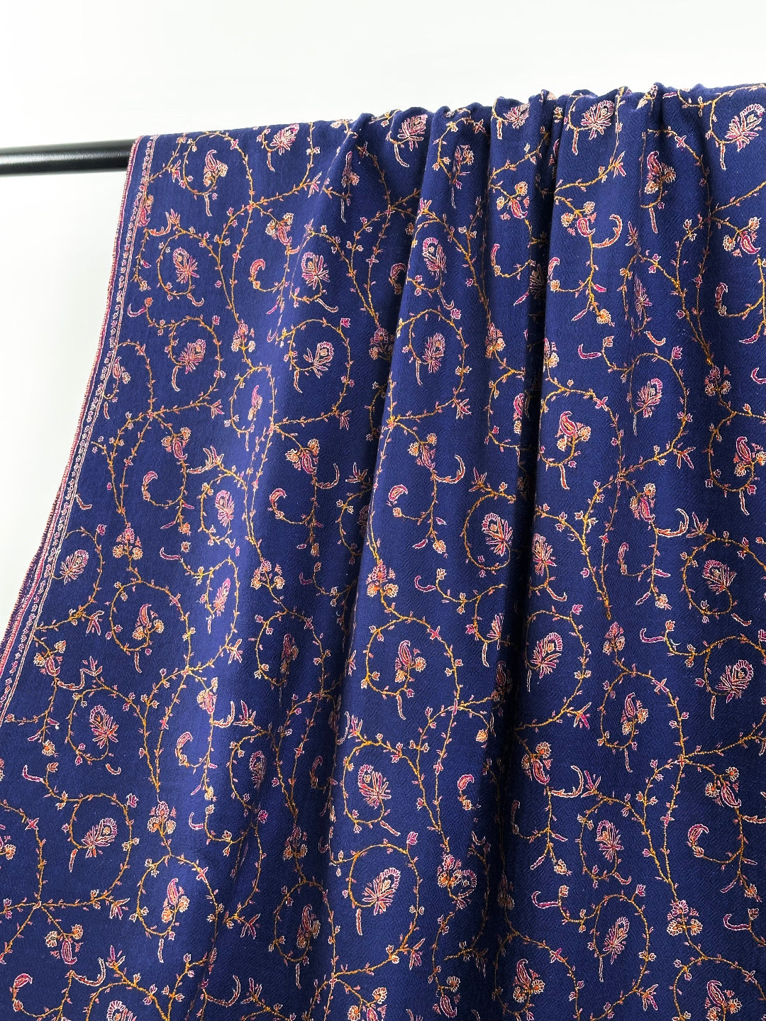 Irani Blue Sozni Pashmina Scarf