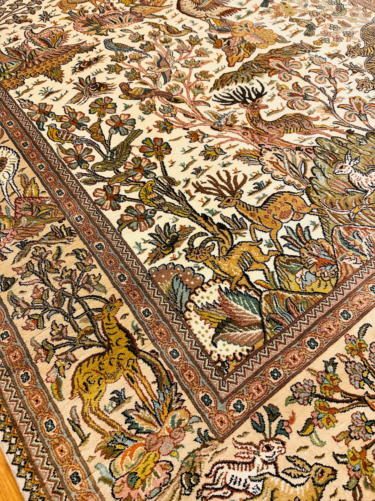 6x4 Ft Tree Of Life Silk Carpet ArtAsiaHandicrafts