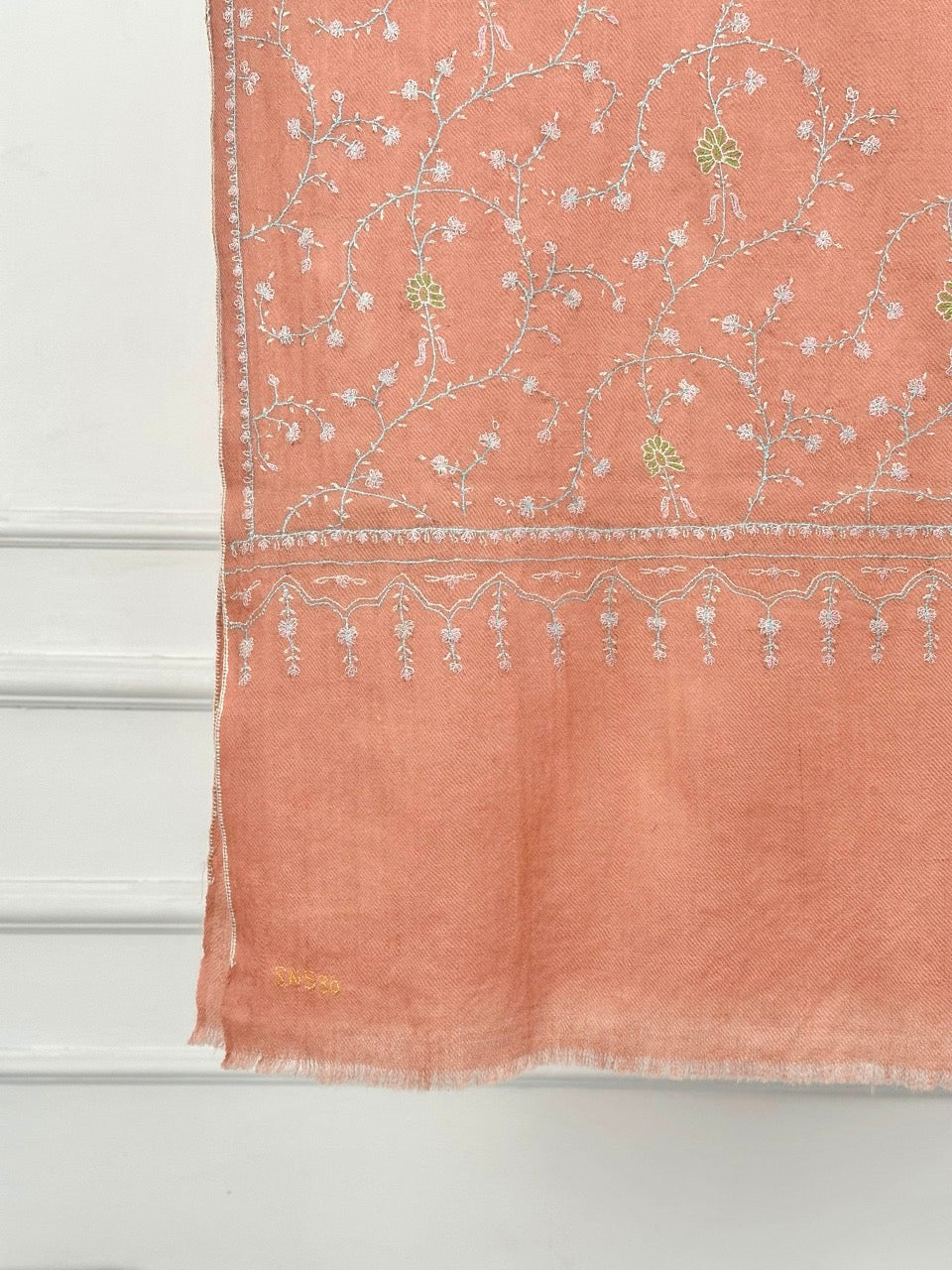 HANDMADE PINK SCARF STYLE PURE PASHMINA