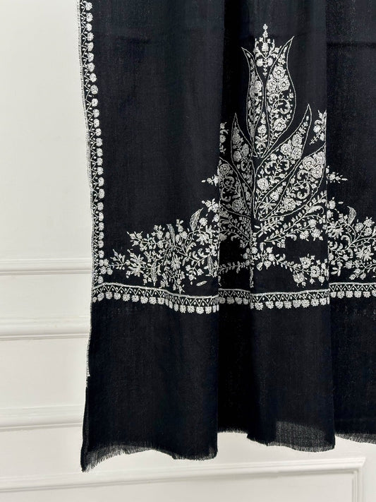 SUPERSOFT EVERYDAY WEAR BLACK PALLA PASHMINA SCARF