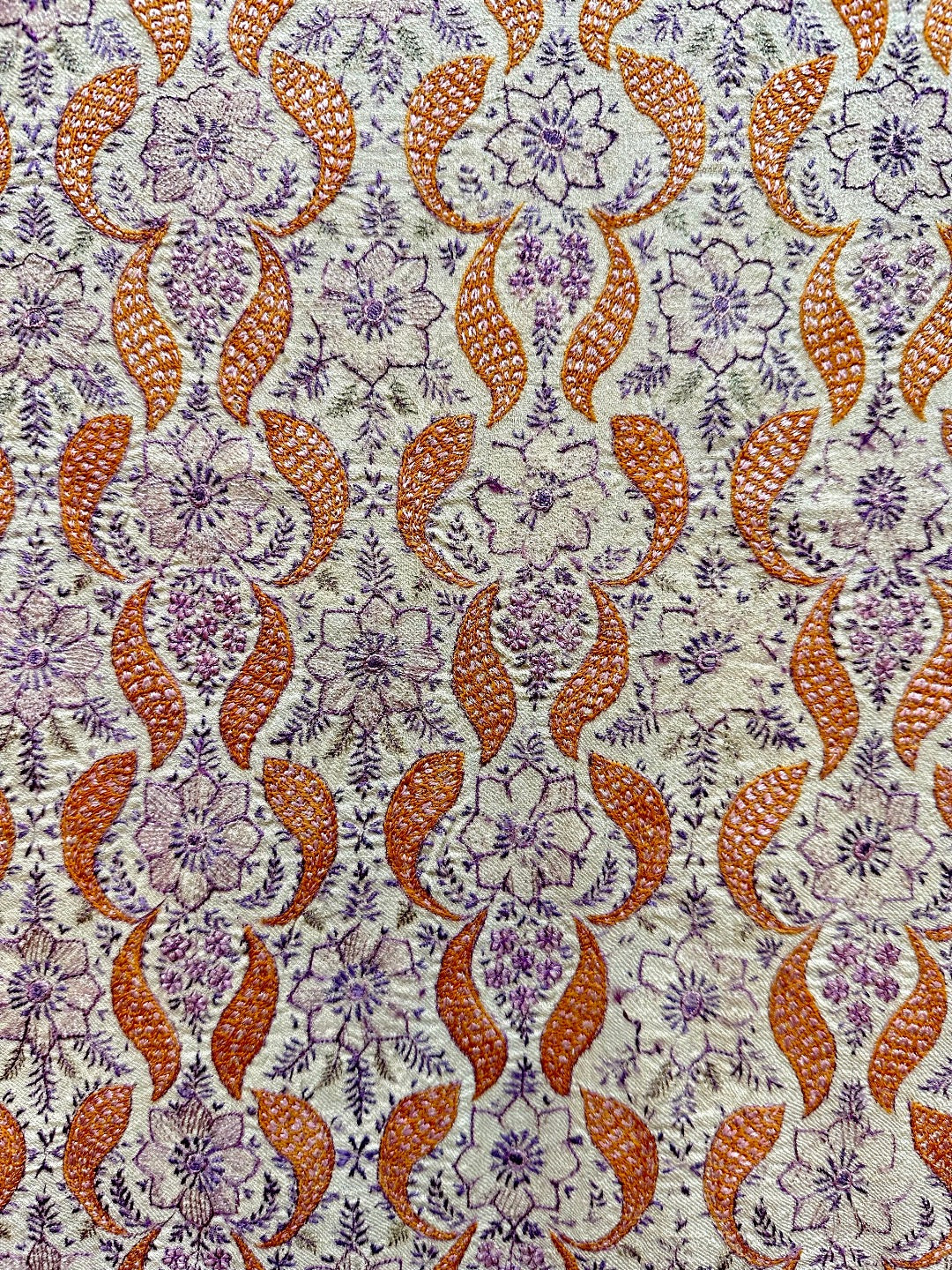 Ivory Antique Pashmina Shawl ArtAsiaHandicrafts