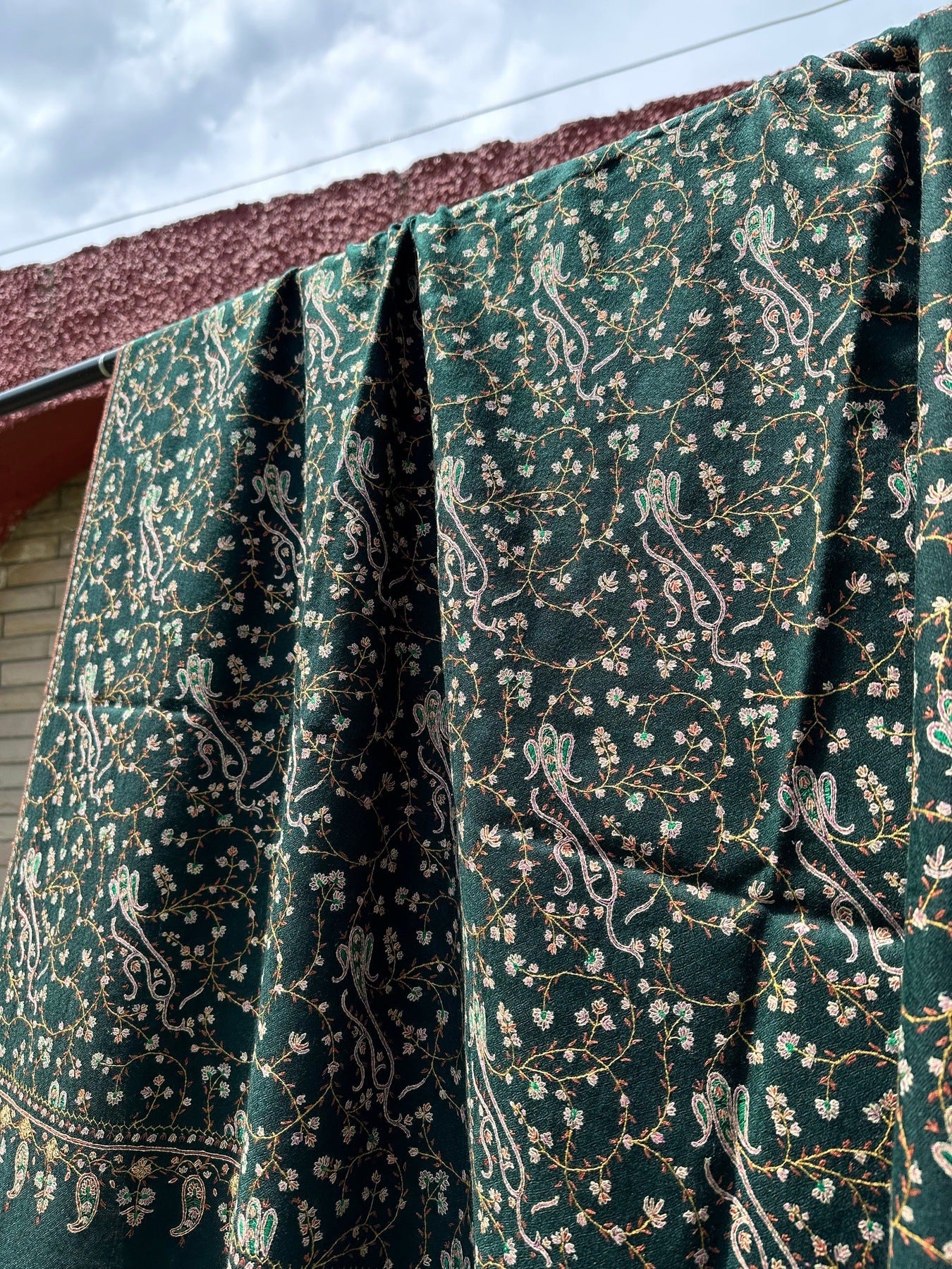 Jade Sozni Pashmina Shawl ArtAsiaHandicrafts