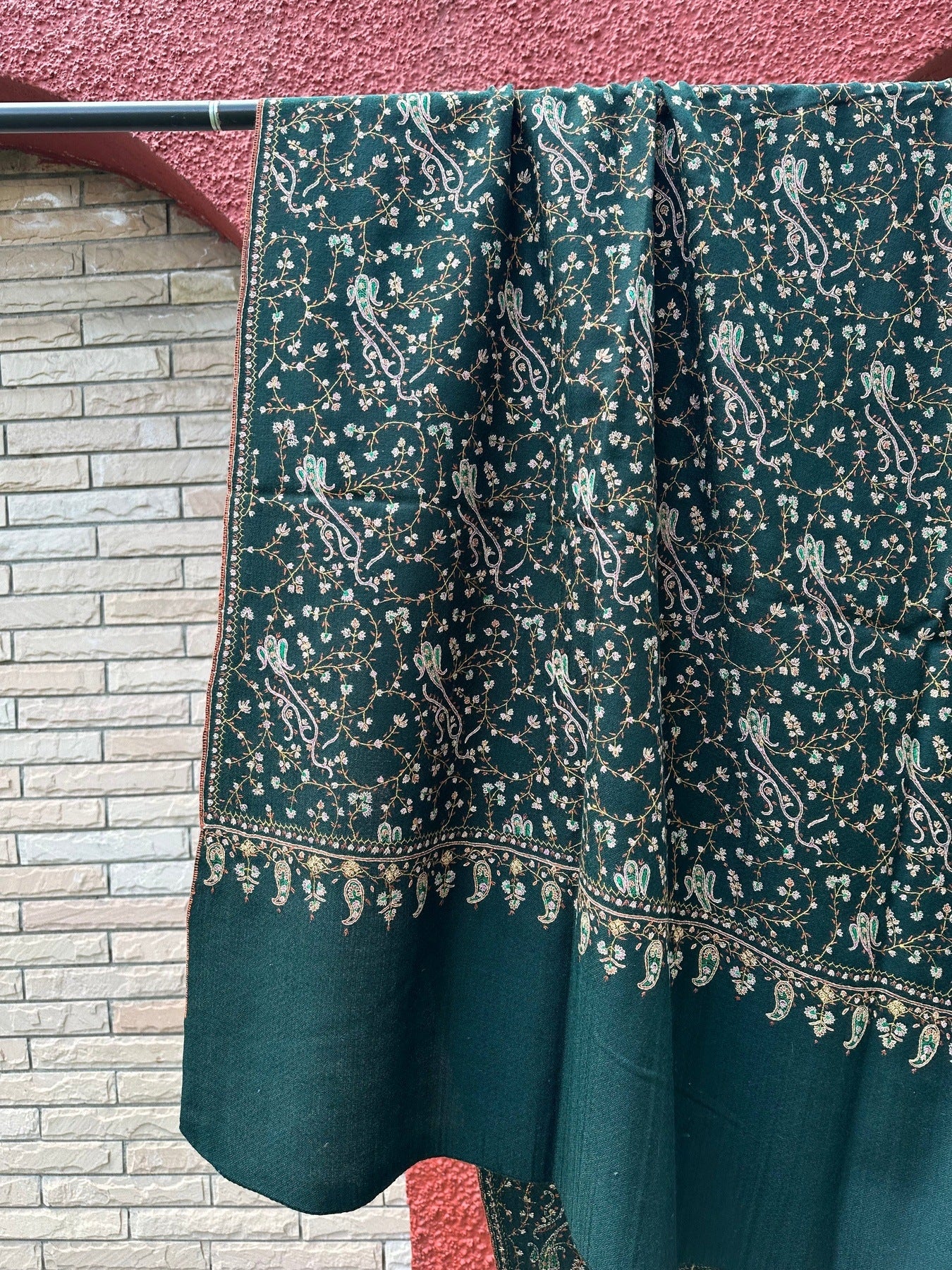 Jade Sozni Pashmina Shawl ArtAsiaHandicrafts