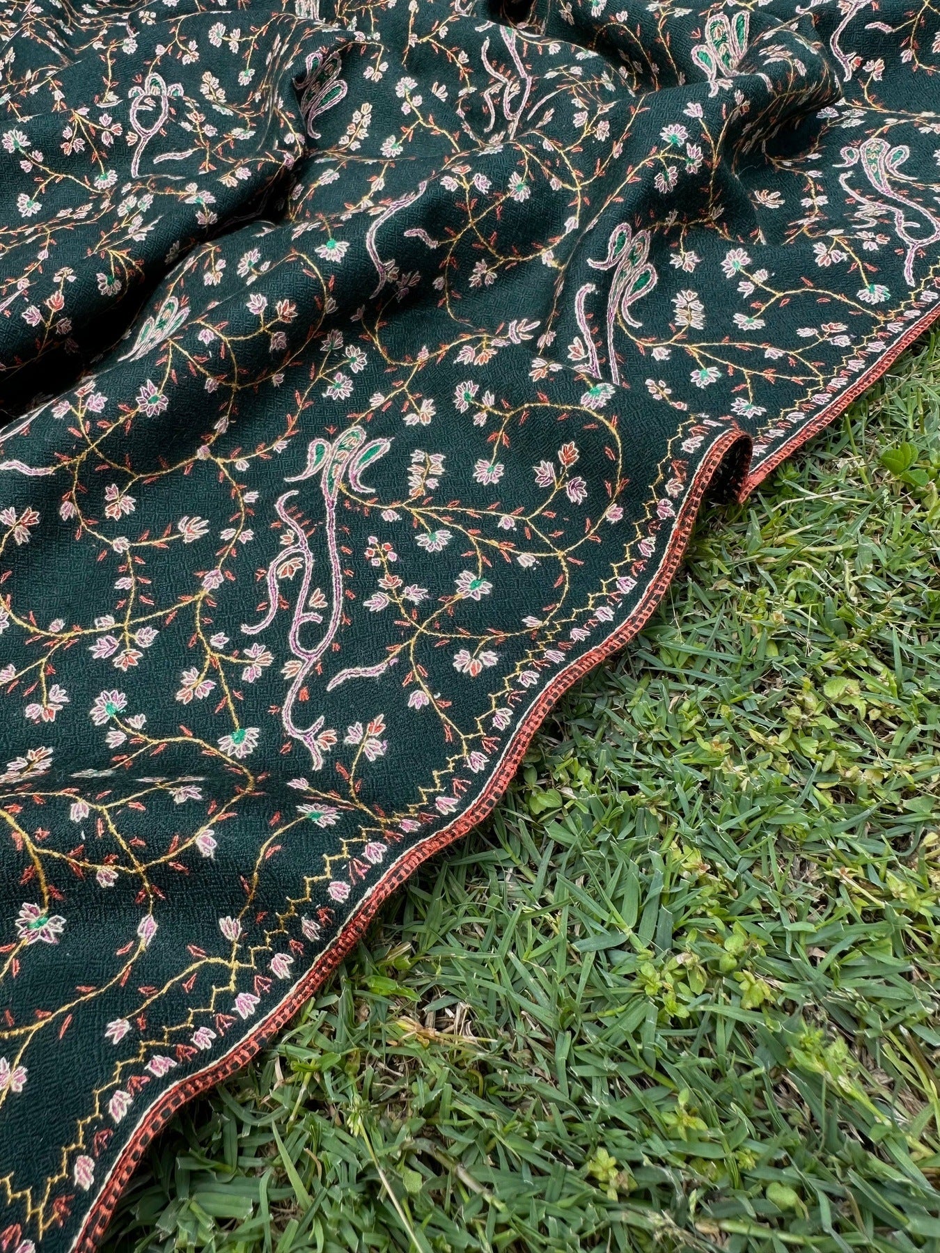 Jade Sozni Pashmina Shawl ArtAsiaHandicrafts