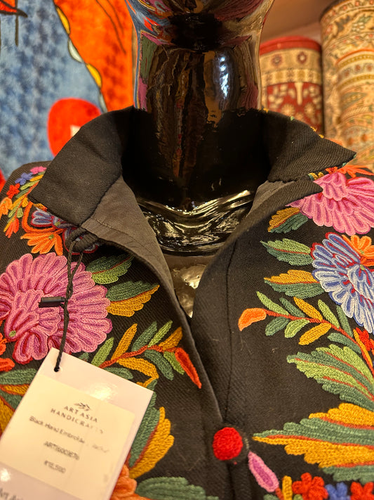 Long Black Jacket ArtAsiaHandicrafts