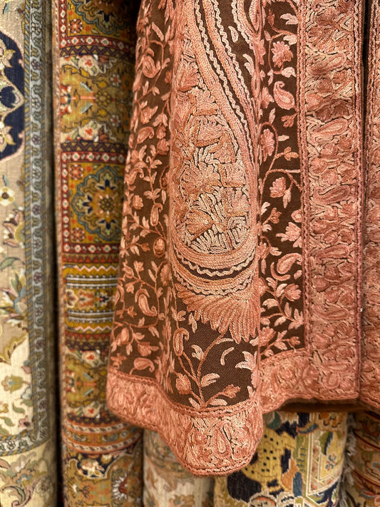 Long Brown Jacket ArtAsiaHandicrafts