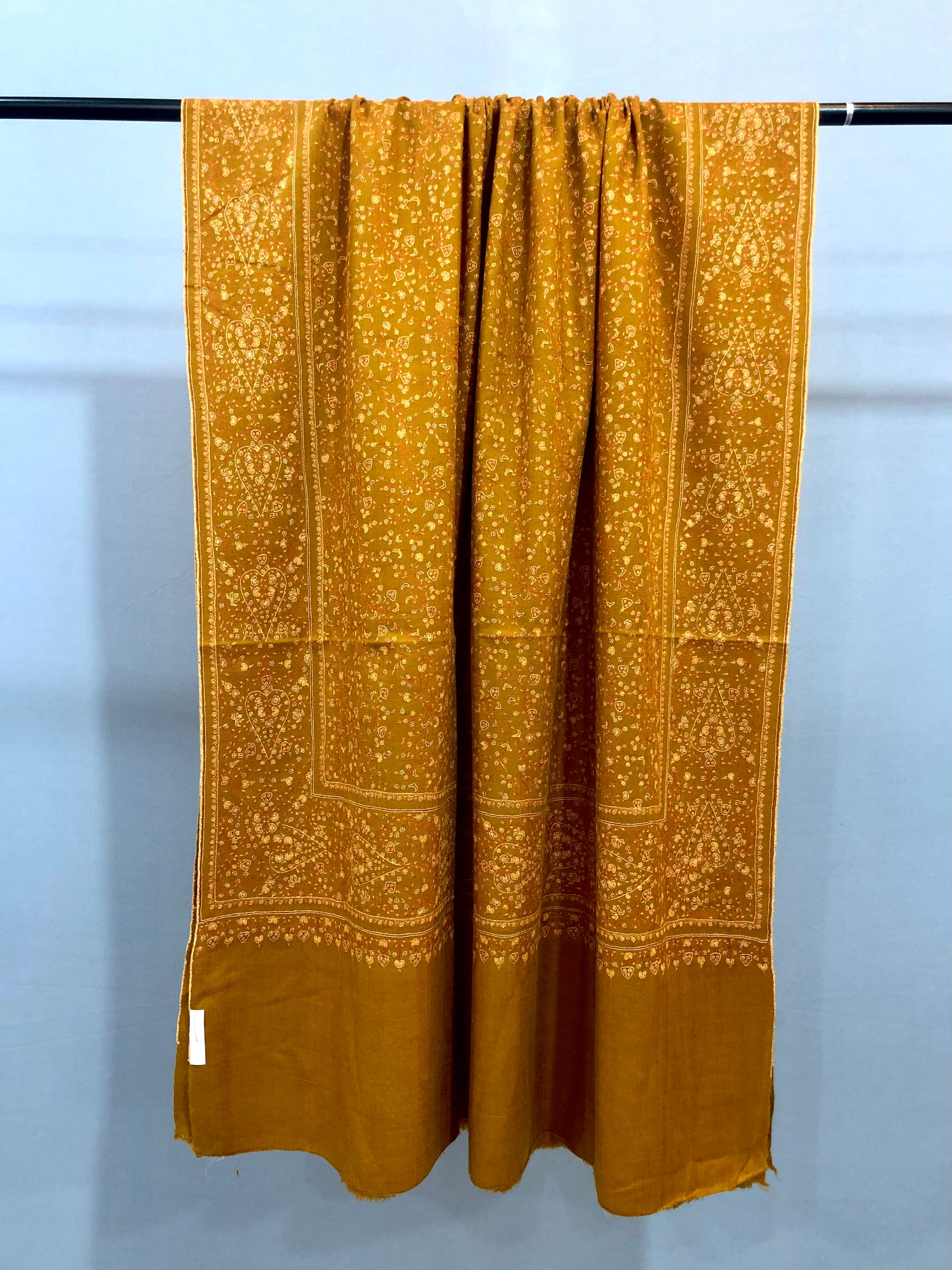 Mustard Jaal Pashmina Shawl ArtAsiaHandicrafts