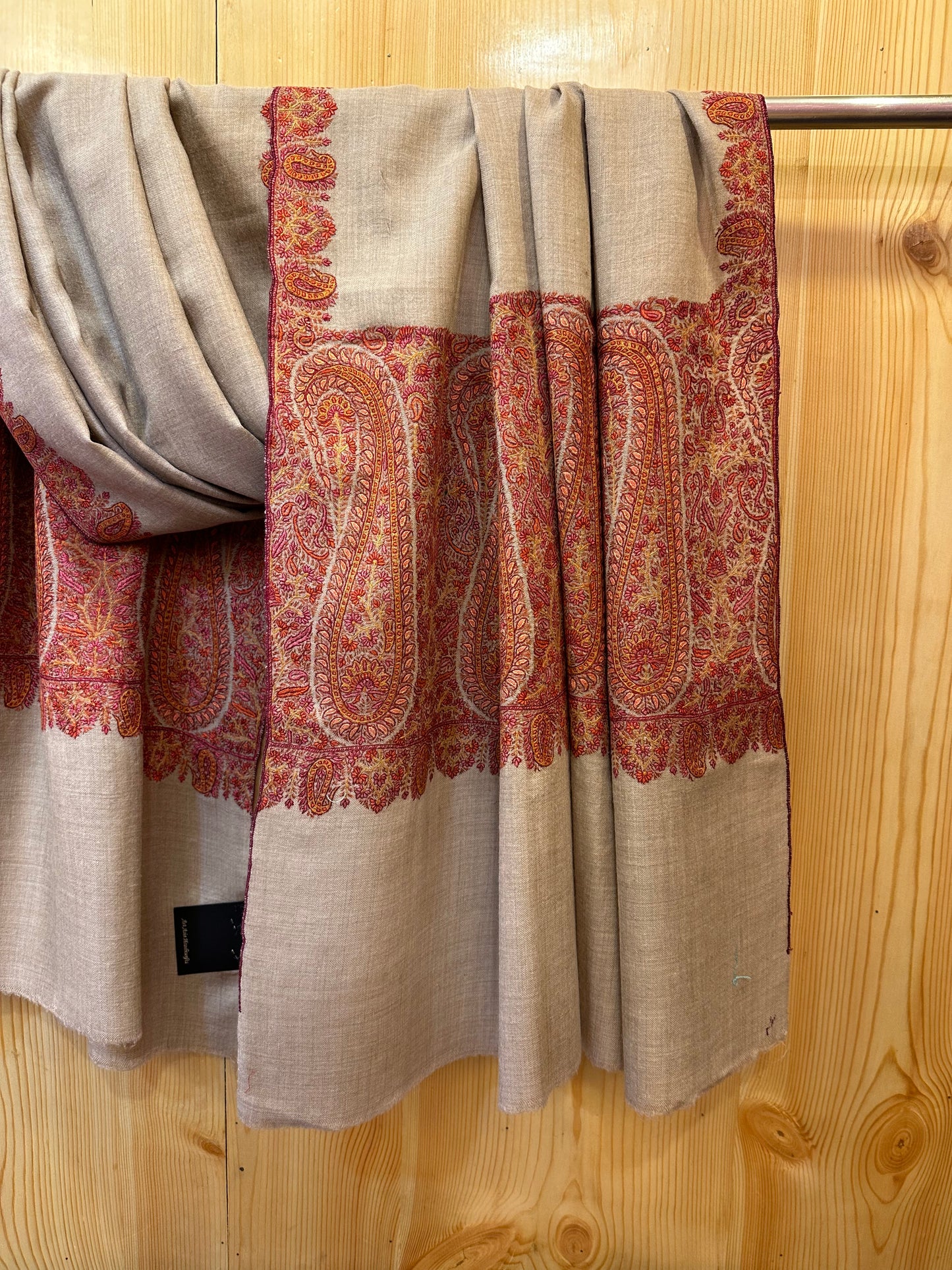 Natural Sozni Palla Pashmina Shawl ArtAsiaHandicrafts