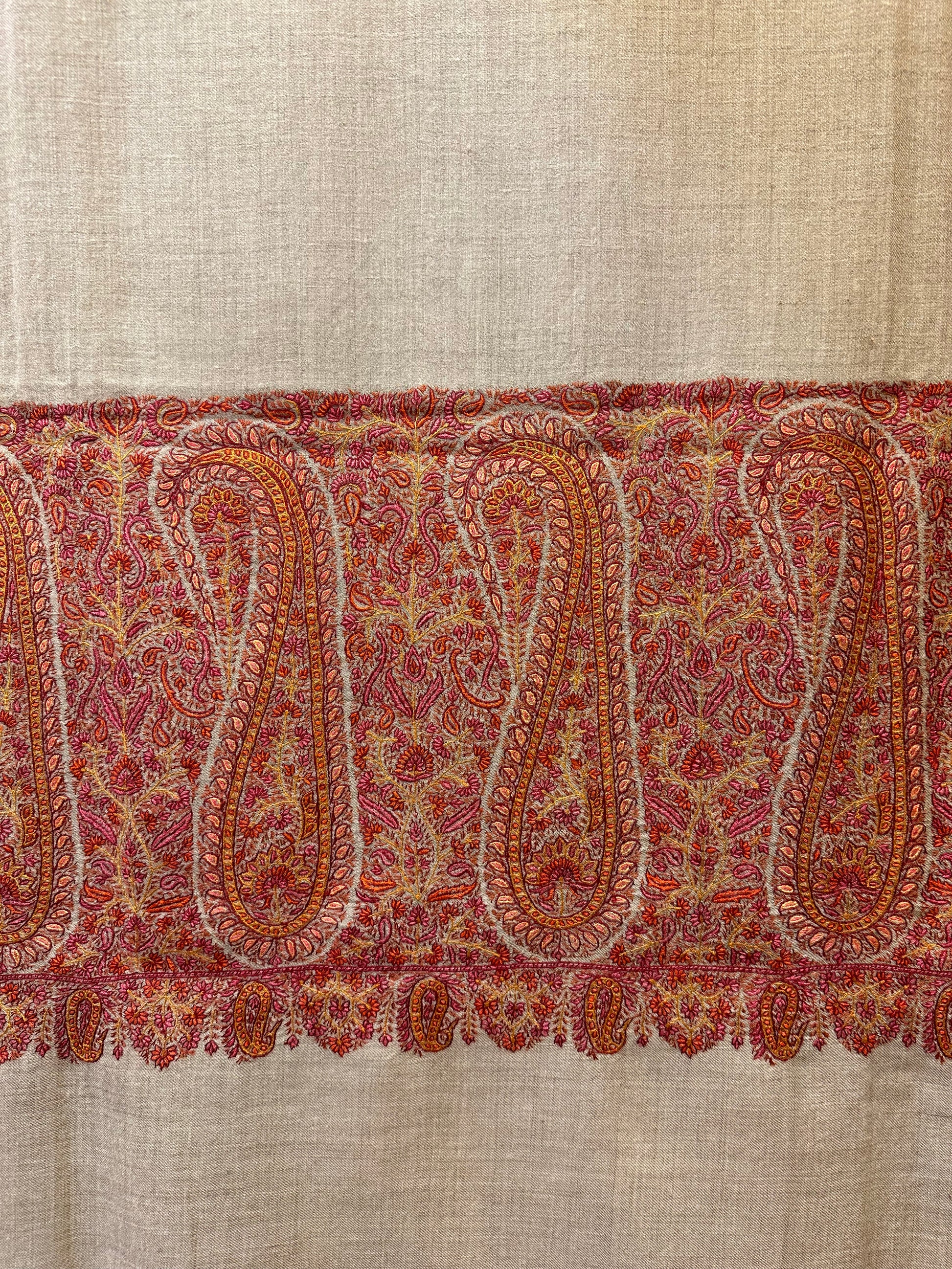Natural Sozni Palla Pashmina Shawl ArtAsiaHandicrafts