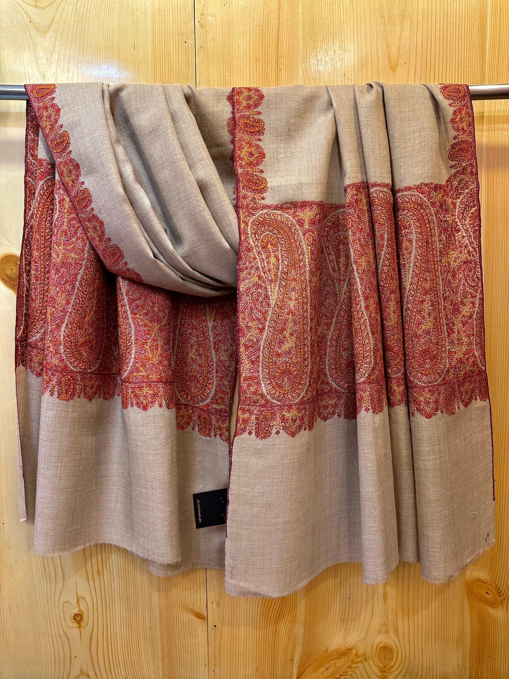 Natural Sozni Palla Pashmina Shawl ArtAsiaHandicrafts