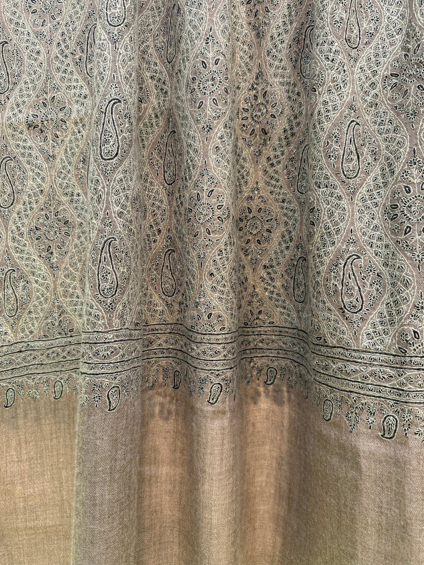 Natural Sozni Pashmina Jamawar ArtAsiaHandicrafts