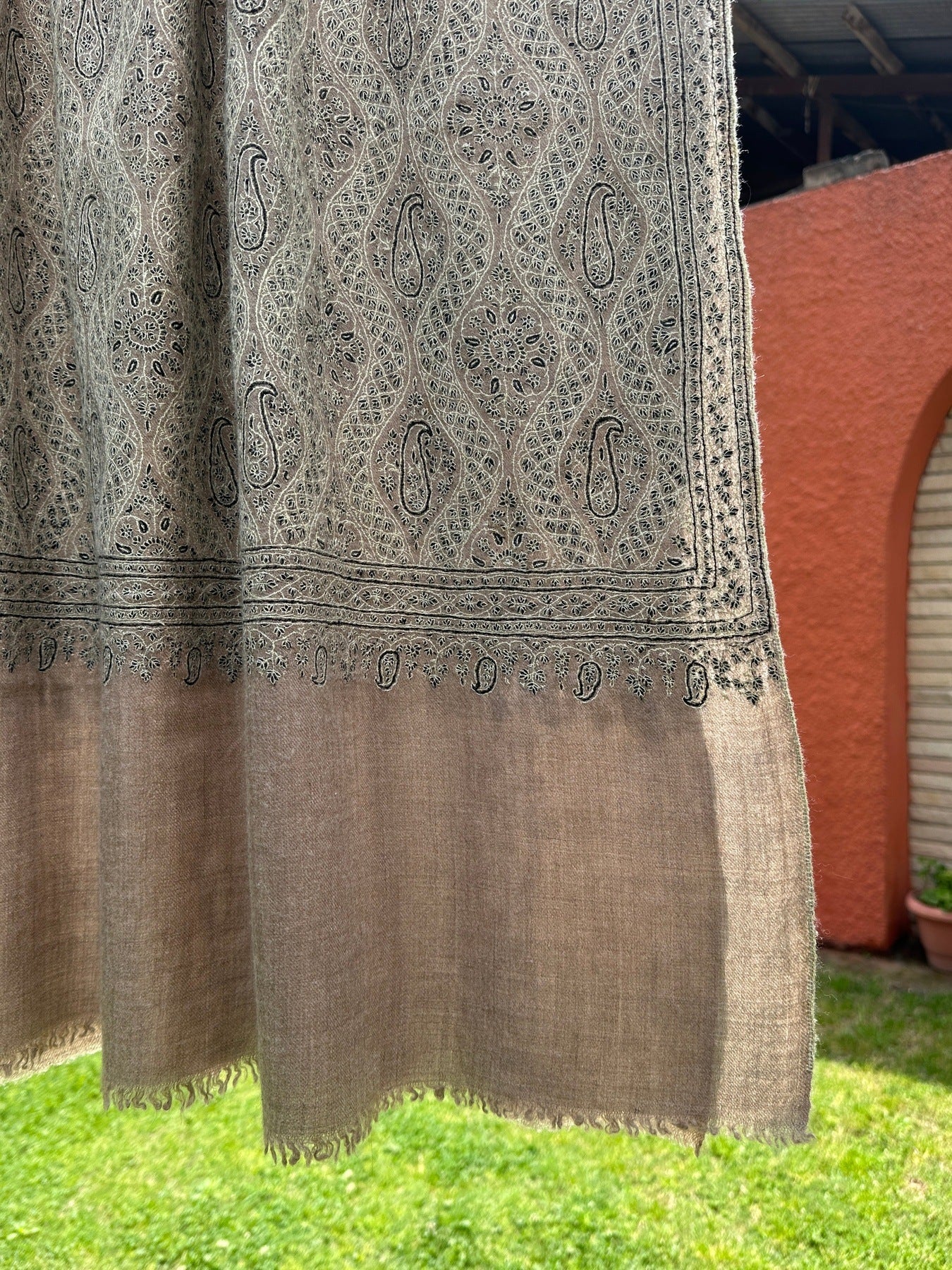 Natural Sozni Pashmina Jamawar ArtAsiaHandicrafts