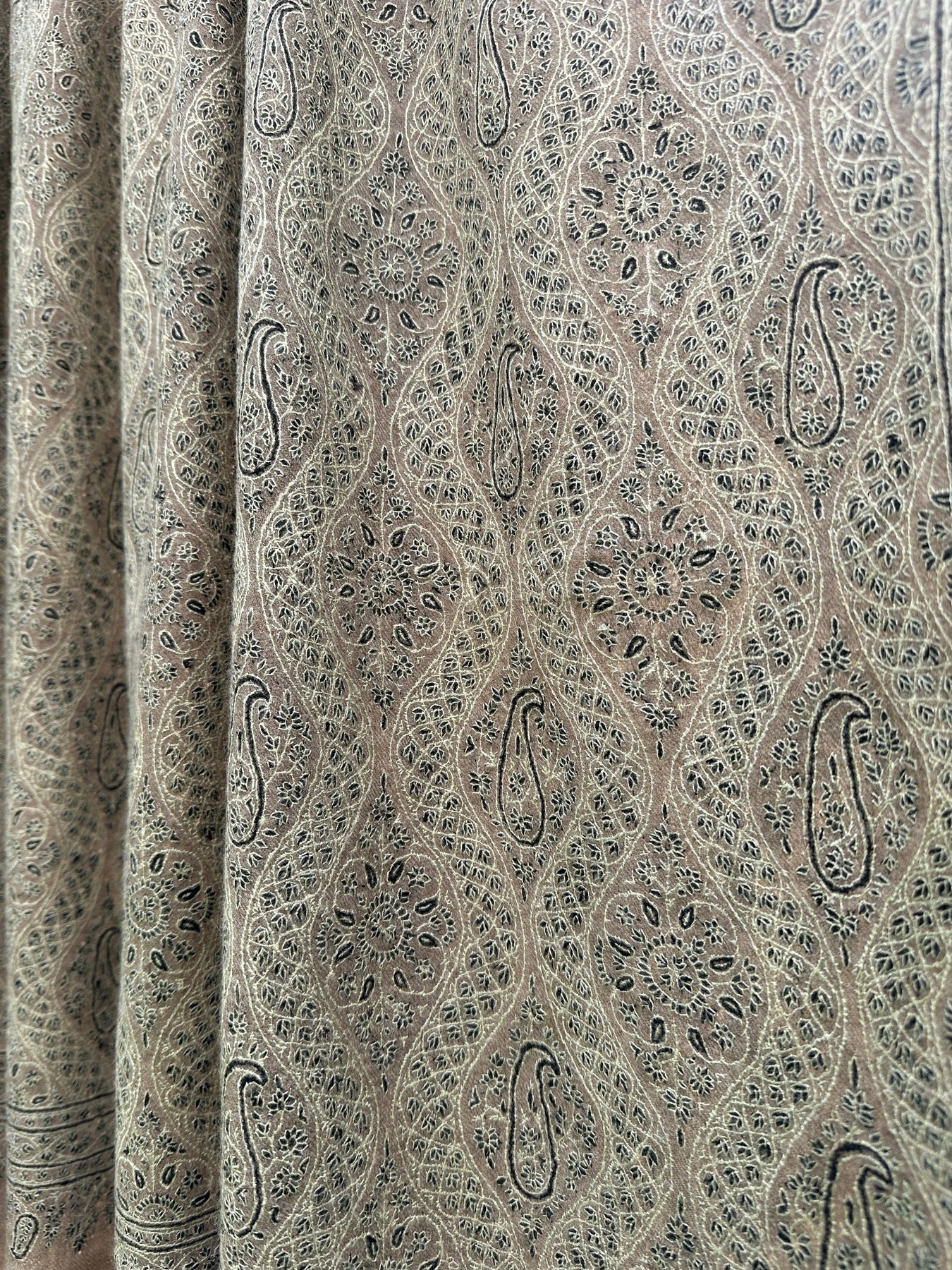 Natural Sozni Pashmina Jamawar ArtAsiaHandicrafts