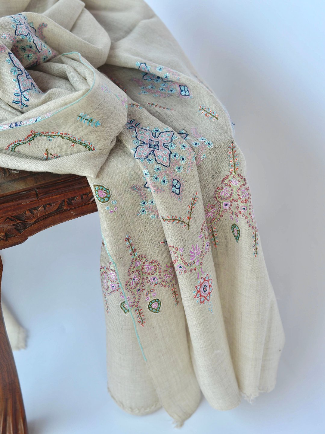 Natural Designer Pashmina Shawl