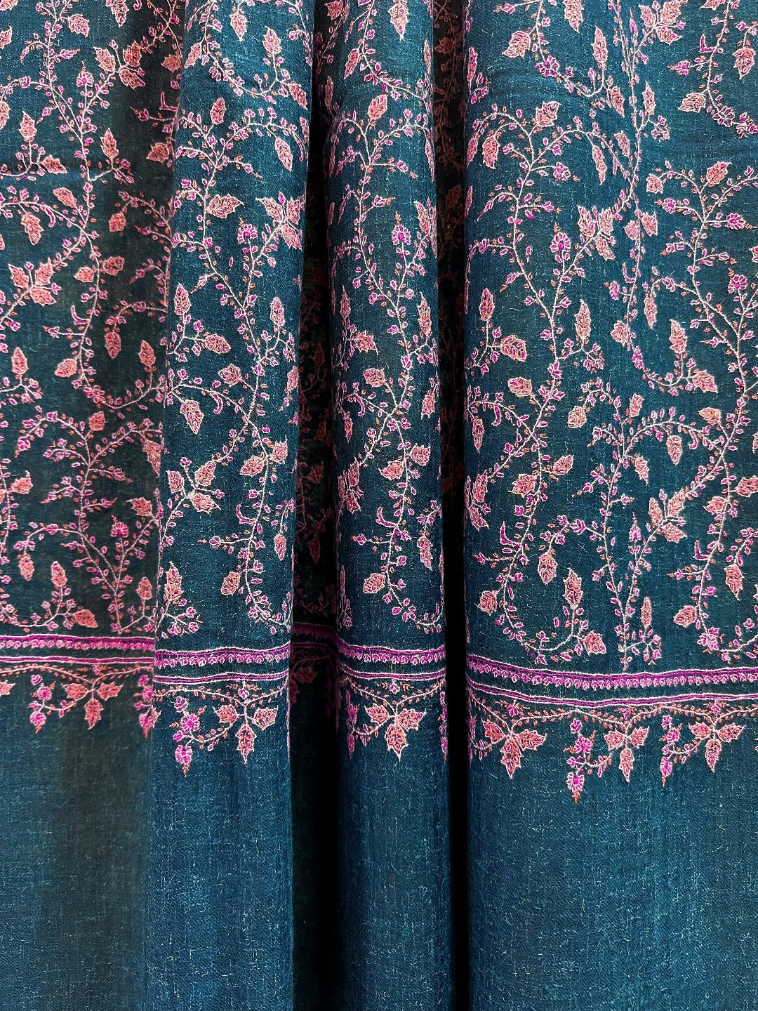 Sapphire Jaal Pashmina Shawl ArtAsiaHandicrafts