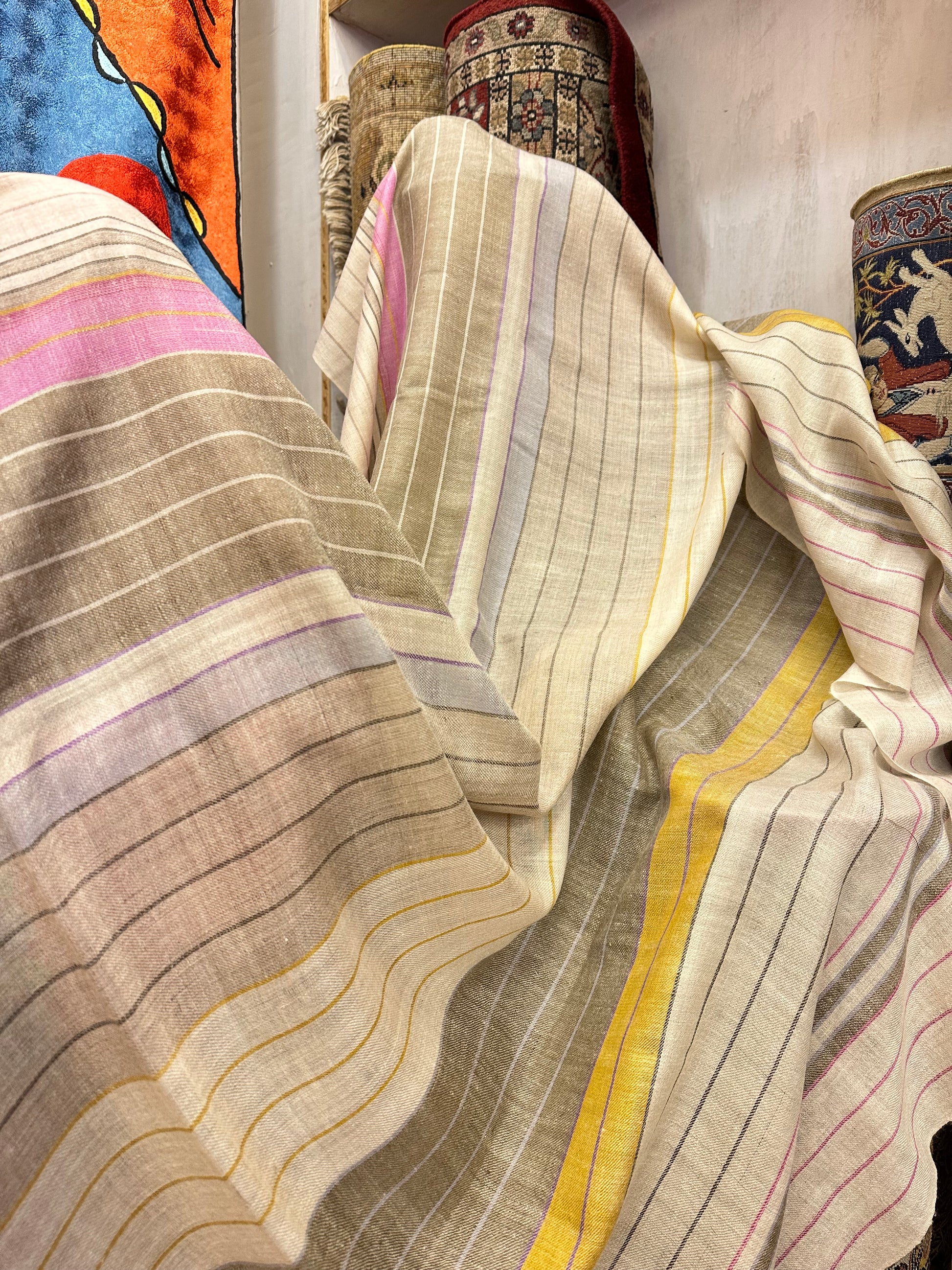 Stripes Pashmina Shawl ArtAsiaHandicrafts