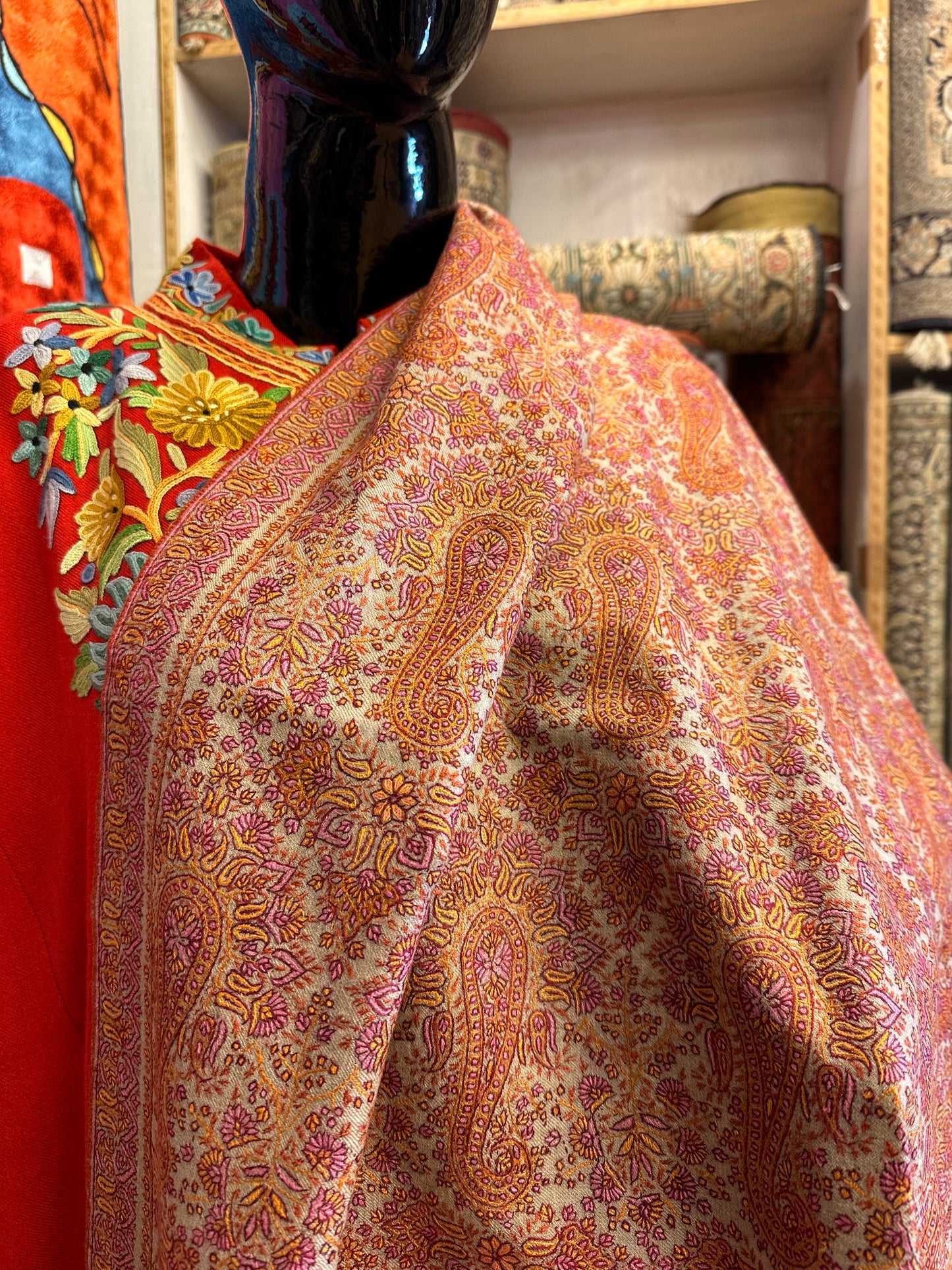 Zati Sozni Pashmina Shawl ArtAsiaHandicrafts