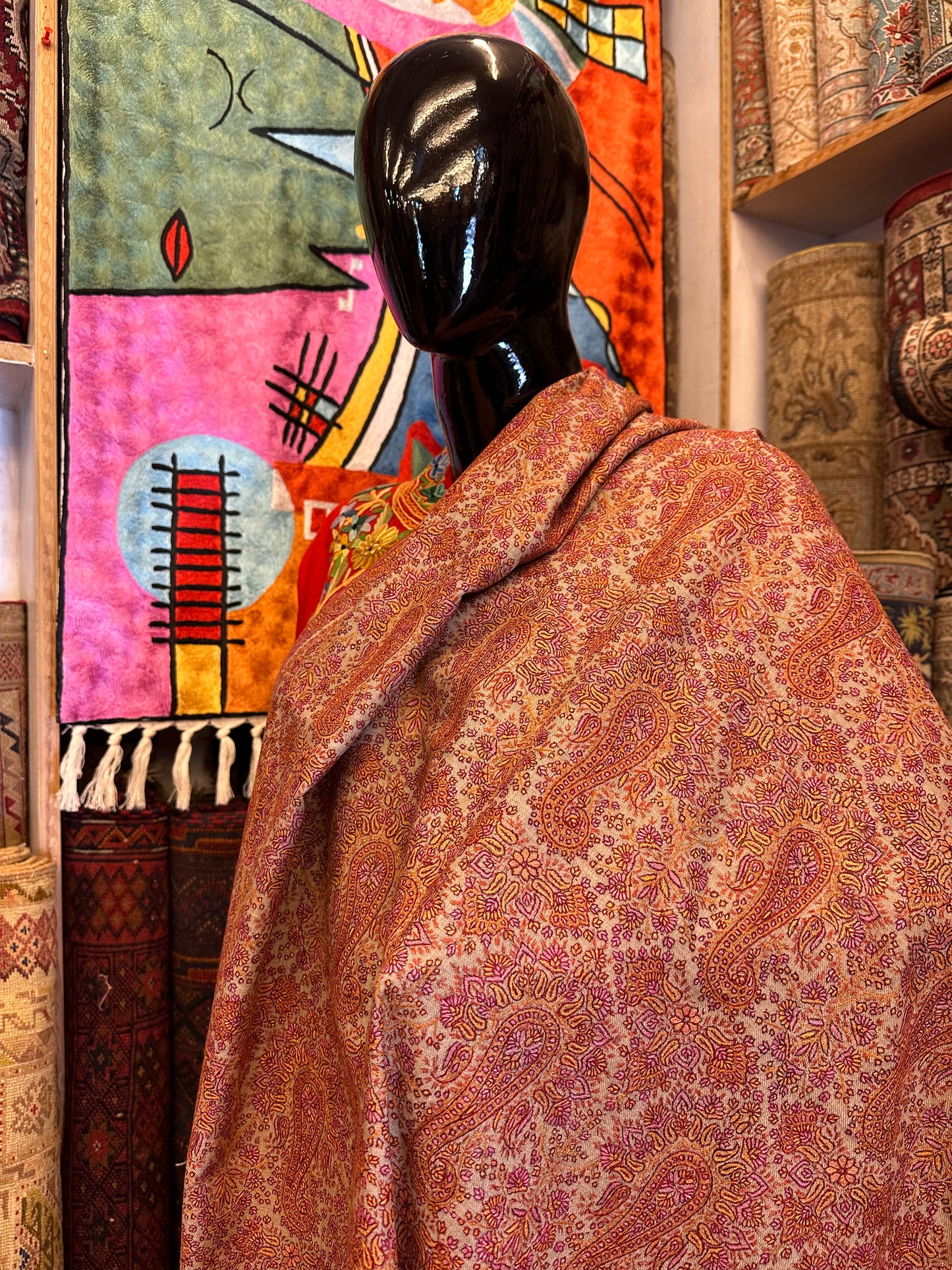 Zati Sozni Pashmina Shawl ArtAsiaHandicrafts