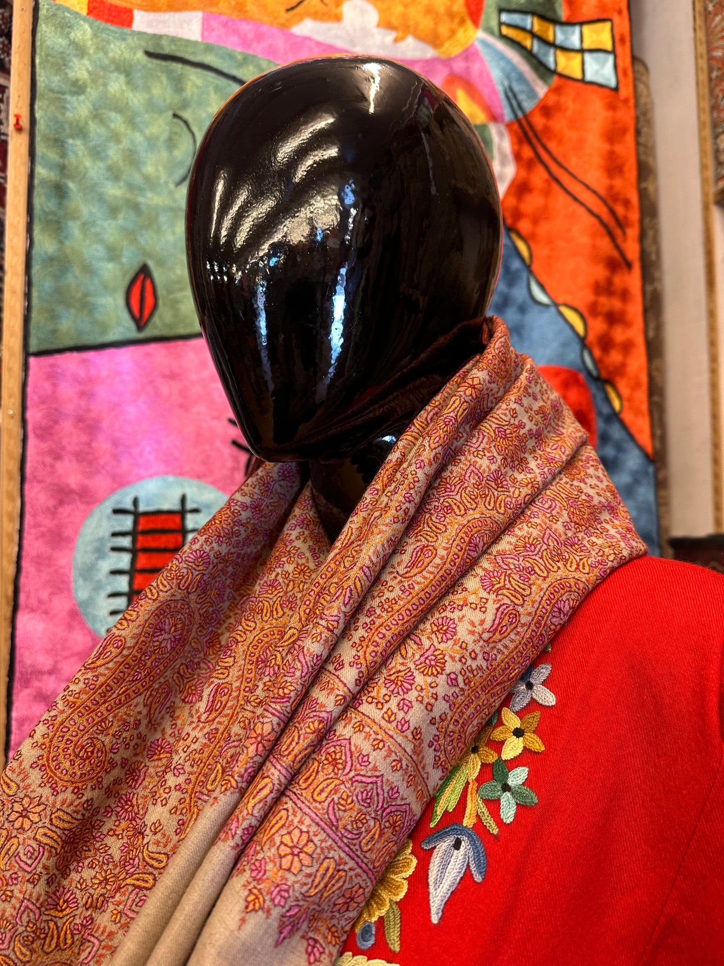 Zati Sozni Pashmina Shawl ArtAsiaHandicrafts