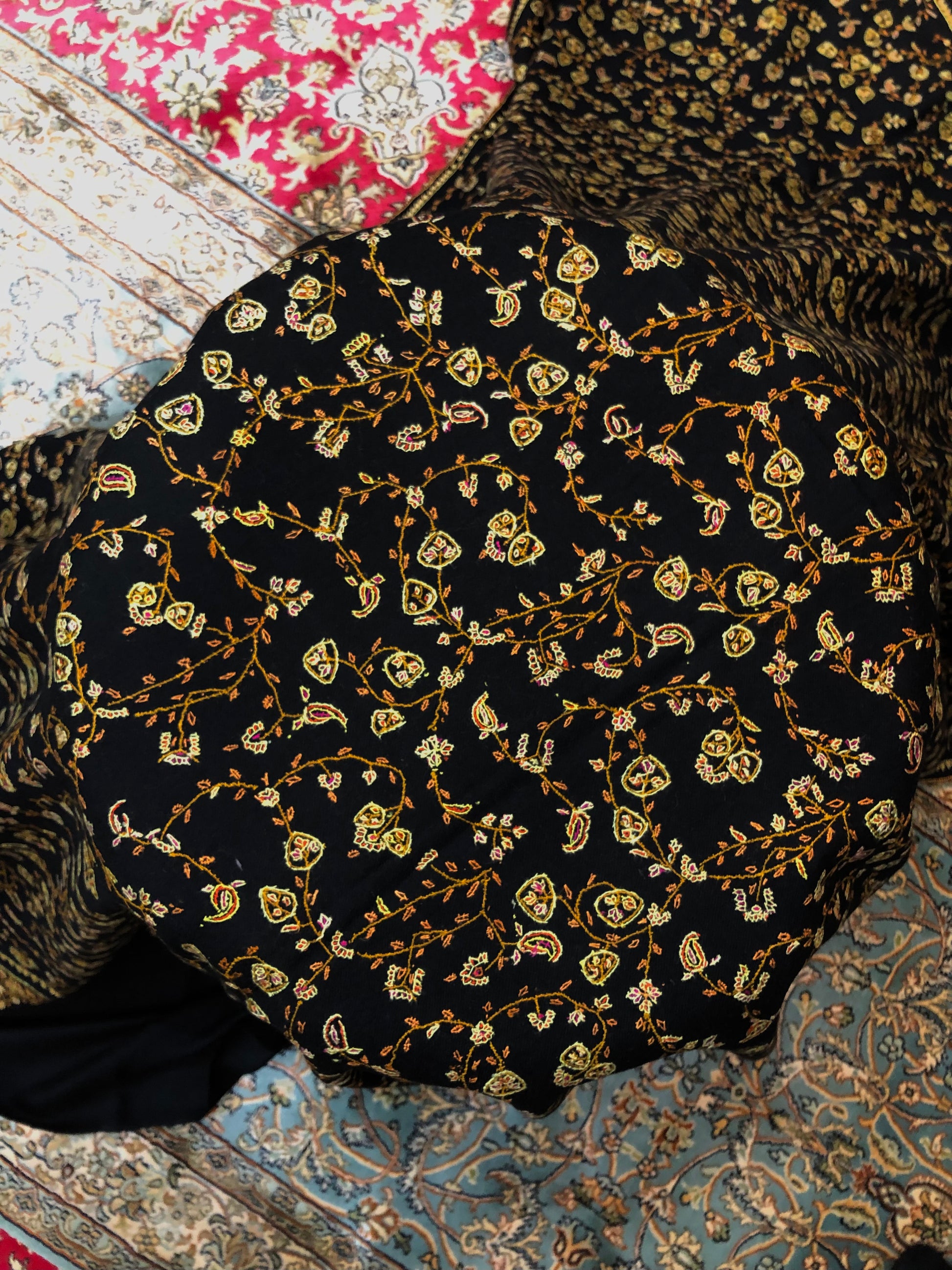 Black Jaal Pashmina Shawl ArtAsiaHandicrafts