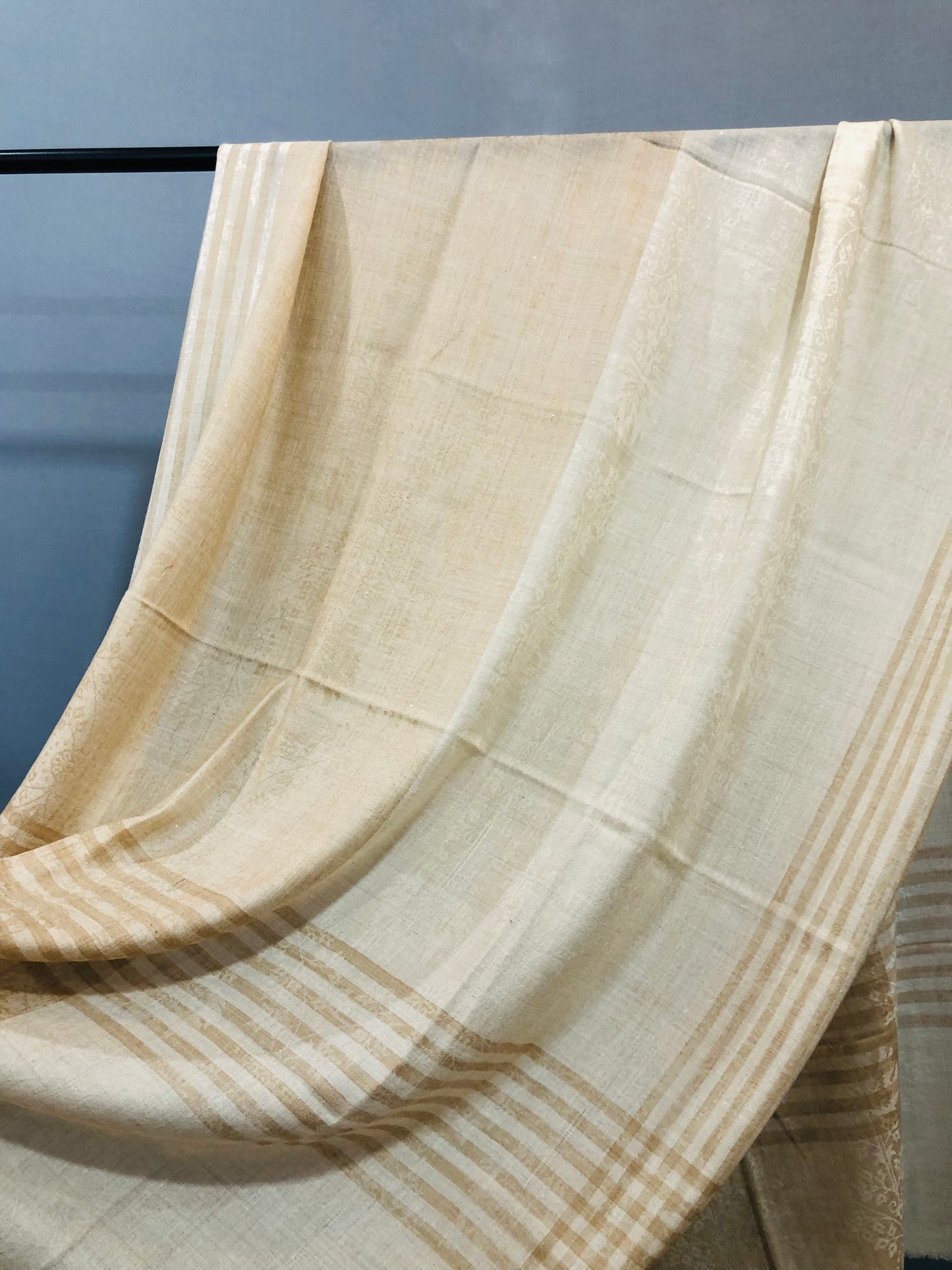 Ivory Solid Pashmina Shawl ArtAsiaHandicrafts