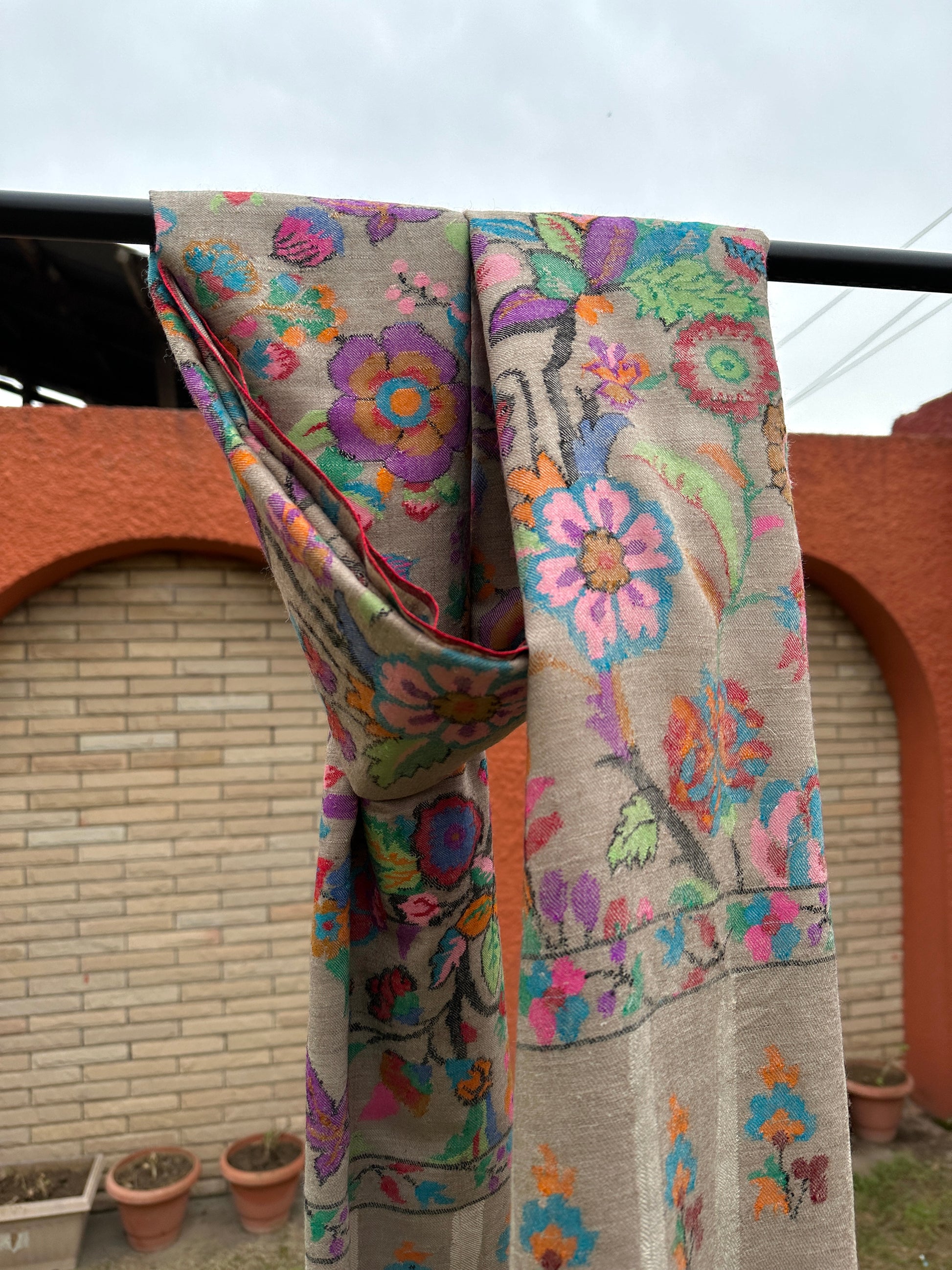 Natural Kani Pashmina Shawl ArtAsiaHandicrafts