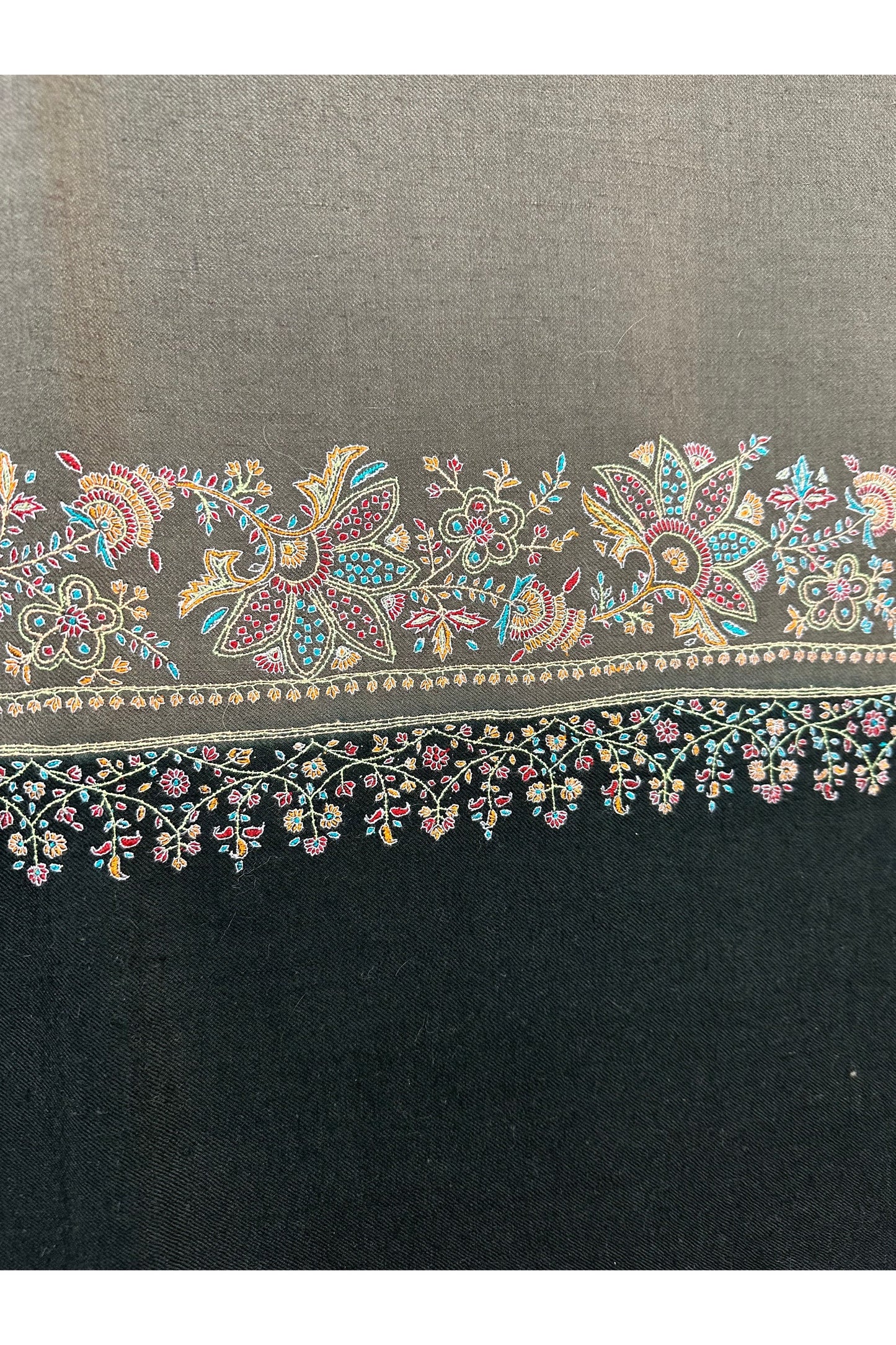 Pastel Brown Sozni Shawl ArtAsiaHandicrafts